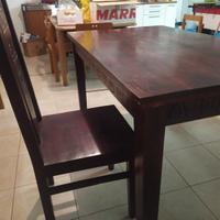 Tavolo in Legno di Alta Qualità + 3 Sedie Abbinate