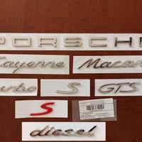 Scritte PORSCHE Macan Cayenne Panamera 718 Boxster