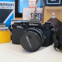 Nikon FE2 Blak + zeiss ikoflex