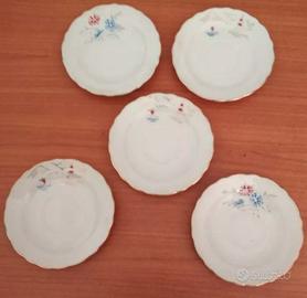 7 Piatti Vintage Ceramica dipinti a Mano Giappones