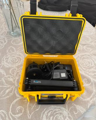 GO PRO HERO 5 + case rigida + accessori