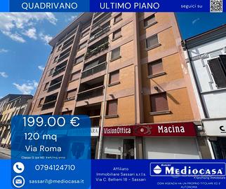 Quadrilocale panoramico con box auto