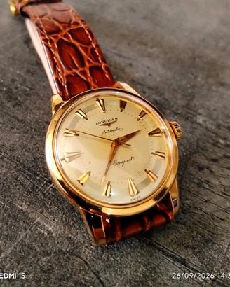1957 LONGINES CONQUEST 9001 ORO 18KT  