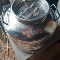 bidone inox  per olio d'oliva 