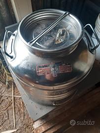 bidone inox  per olio d'oliva 