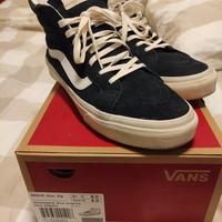 Vans hi 40 . 5 blu pelle scamosciata