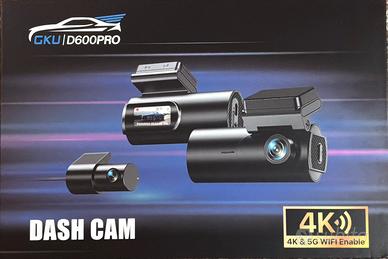 Dashcam GKU D600 Pro 4K fronte e retro