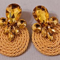 grandi orecchini colore oro