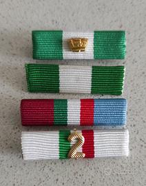 Nastrini , da petto, medaglie Italiane