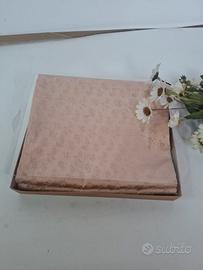 Coppia federe raso salmone 