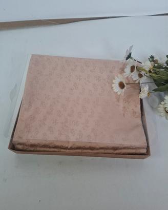 Coppia federe raso salmone 