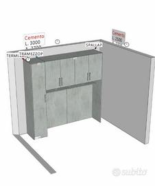 Camera letto a ponte con letto matrimoniale