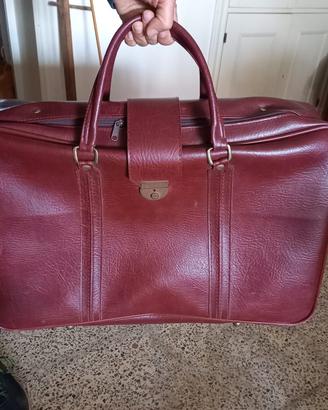 Valigia vintage in pelle