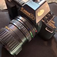 Canon T70 + obiettivo 35-70mm + flash + borsa