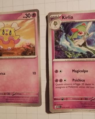 2 carte Pokemon KIRLIA FITTLE