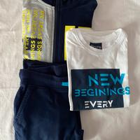 Completo sportivo tuta e maglietta bambino 6 anni