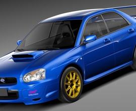 SUBARU STI 2003-2007 blu in ordine