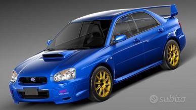 SUBARU STI 2003-2007 blu in ordine