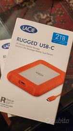 lacie HARD DISK HD 2TB NUOVO rugged