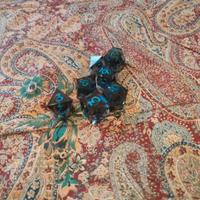  set di dadi viola e blu con occhi mobili 