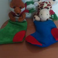 Calze della Befana con peluche 