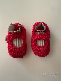 🩷 Scarpine neonata 0-3 mesi fatte a mano