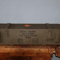 CASSA MILITARE BAULE IN LEGNO ESERCITO