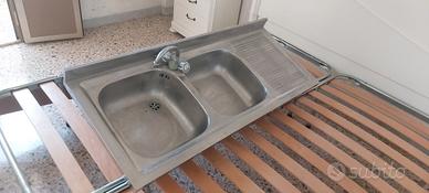 lavabo acciaio inox 120x50