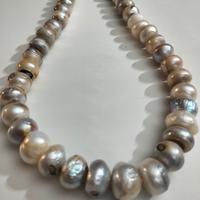 collana di perle naturali a rondelle 