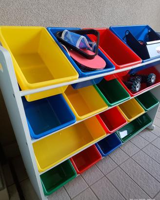 Scaffale porta giochi