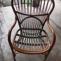 sedia in vimini poltrona da giardino 