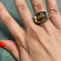 Anello Dodo Pomellato in argento e oro 24 Carati