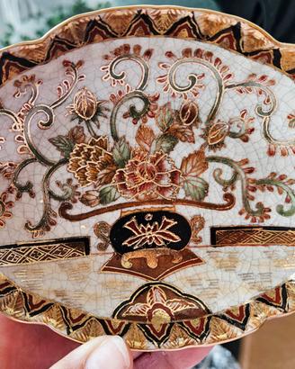 Piattino ovale ceramica Satsuma Lamart