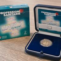 Moneta 2 euro Professioni Sanitarie Proof