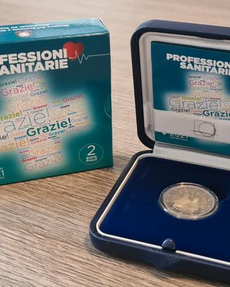 Moneta 2 euro Professioni Sanitarie Proof