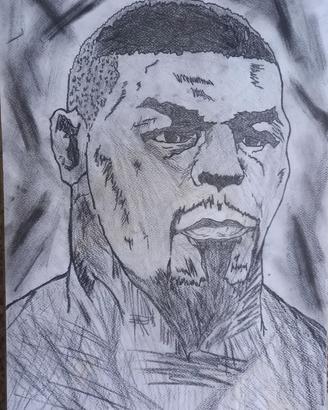 Disegno a carboncino . "TYSON"