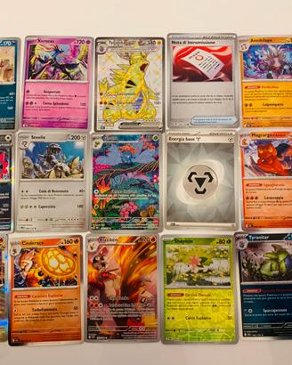 Lotto carte pokemon holo +EX  15 carte