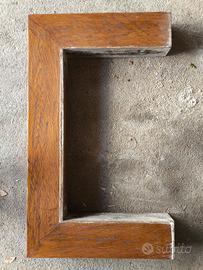trave a C in legno x contorno camino 