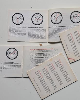 Libretti booklet Omega Speedmaster Seamaster