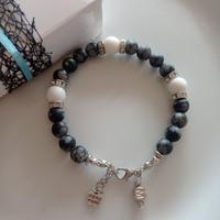 Bracciale uomo con agata bianca 💙 LuaCreazioni 💙