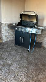 Barbecue a gas 5 fuochi+1