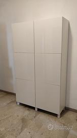 Mobile armadio 6 ante e piedi colore bianco Ikea