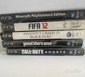 LOTTO 5 GIOCHI PS3 ORIGINALI