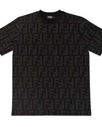 T-shirt fendi Nera e blu marino