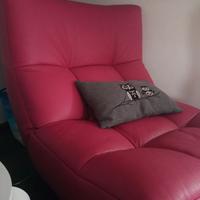 poltrona in ecopelle fucsia Chateau d'Ax 