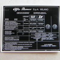 Alfetta Adesivo lubrificanti