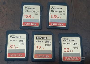 Sandisk Extreme SD Card 128 e 32 gb