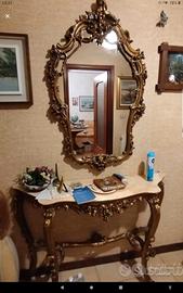 Consolle con Specchiera in stile Barocco / Luigi X