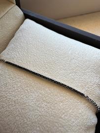 Tennis oro 18K con diamanti neri