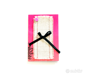 Biglietto di auguri fatto a mano 6,6 x 10 cm